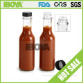 158ml Chili Sauce/BBQ Sauce Clear Glass Bottle with a Plastic Cap